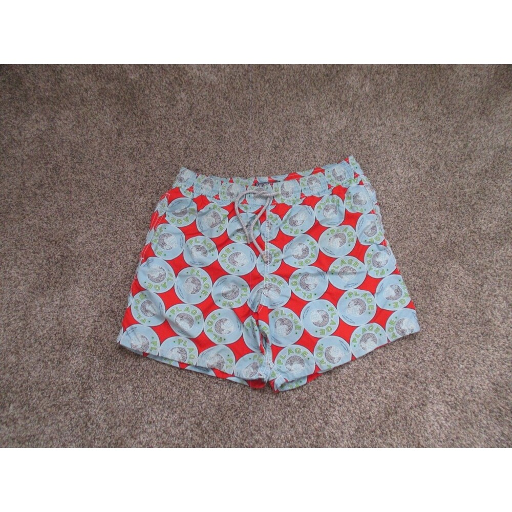 Vilebrequin mens swim trunk L red and blue